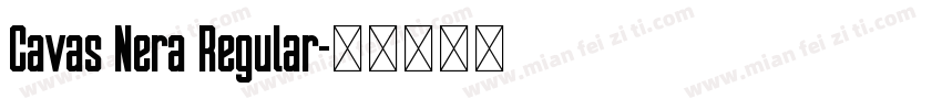 Cavas Nera Regular字体转换
